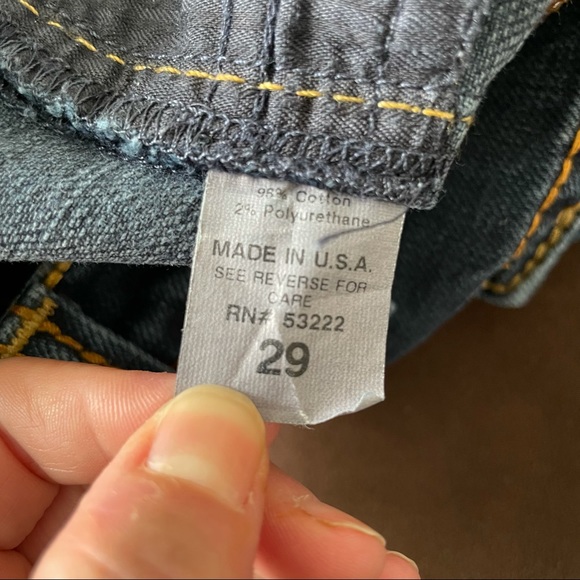 David Kahn Straight Leg Blue Denim Jeans Size 29 - Picture 7 of 16